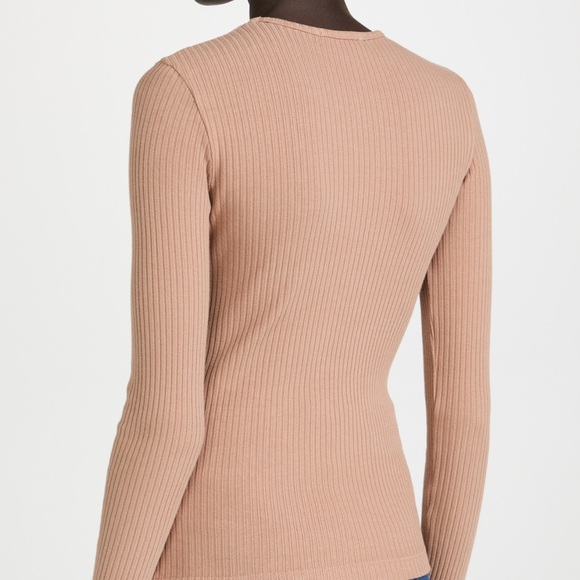 AGOLDE LYZA RIBBED COTTON CUT - OUT TOP size Small - Picture 5 of 12